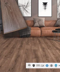 Alternative view of Pavimento in laminato AC4 8mm Click a REGISTRO bisellato BOSPHORUS 193x1205 - 15 anni garanzia