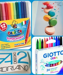 Pennarelli pastelli legno e cera album quaderni idee regalo bambini
