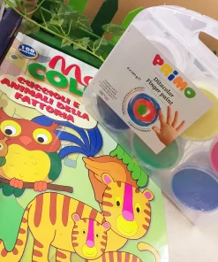 Colori dita bambini pittura lavoretti kit Primo tempere idee disegni