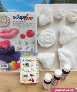 Kit sapone fai da te materiale forme di base stampi per fare saponette