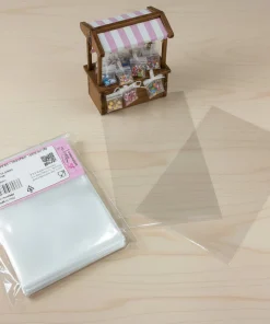 Sacchetti trasparenti piccoli di cellophane plastica per alimenti